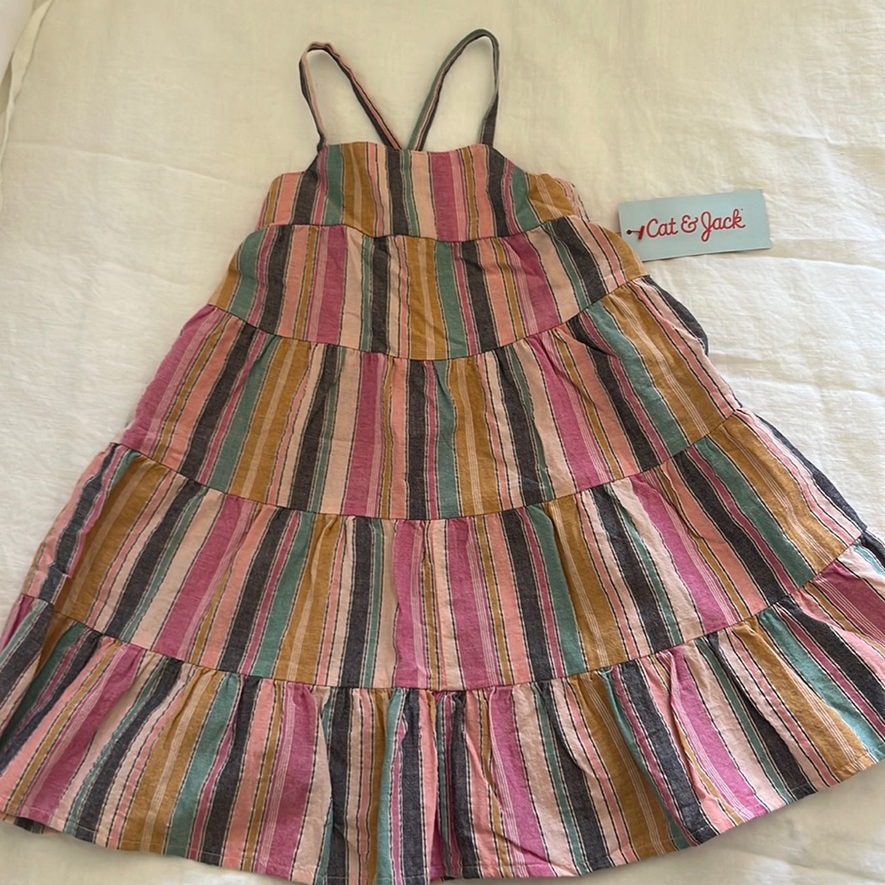 Cat and Jack Multi-Color Stripe Dress